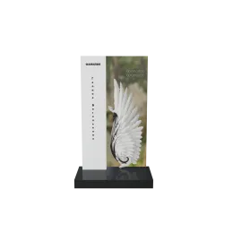 Памятник из стекла "Крыло ангела"