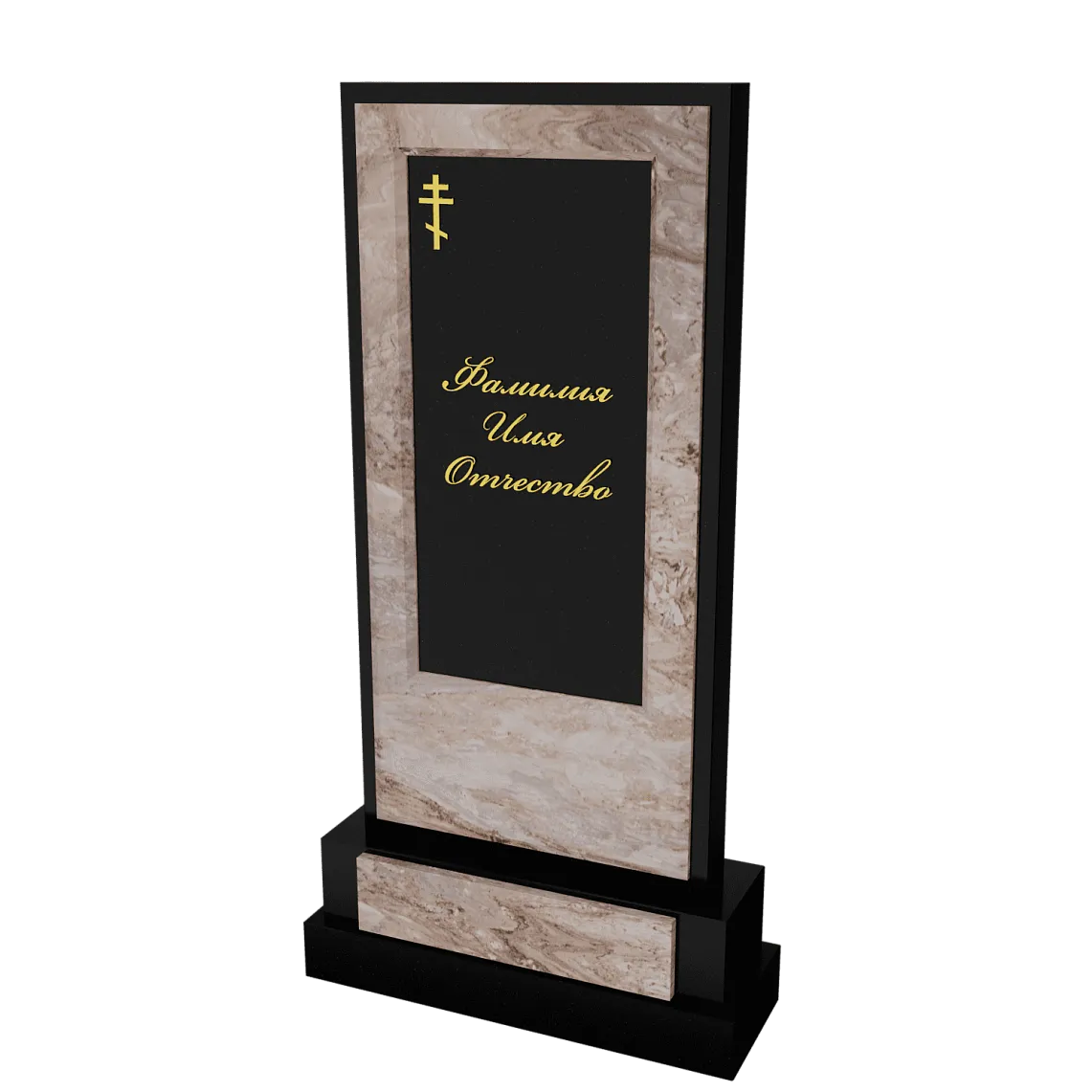 Памятник с флорентийской мозаикой "Каменный узор №15" 13 