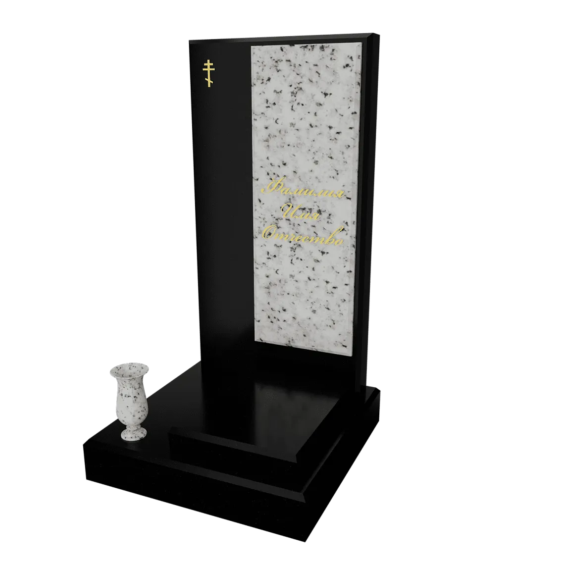 Памятник с флорентийской мозаикой "Каменный узор №20" 2 