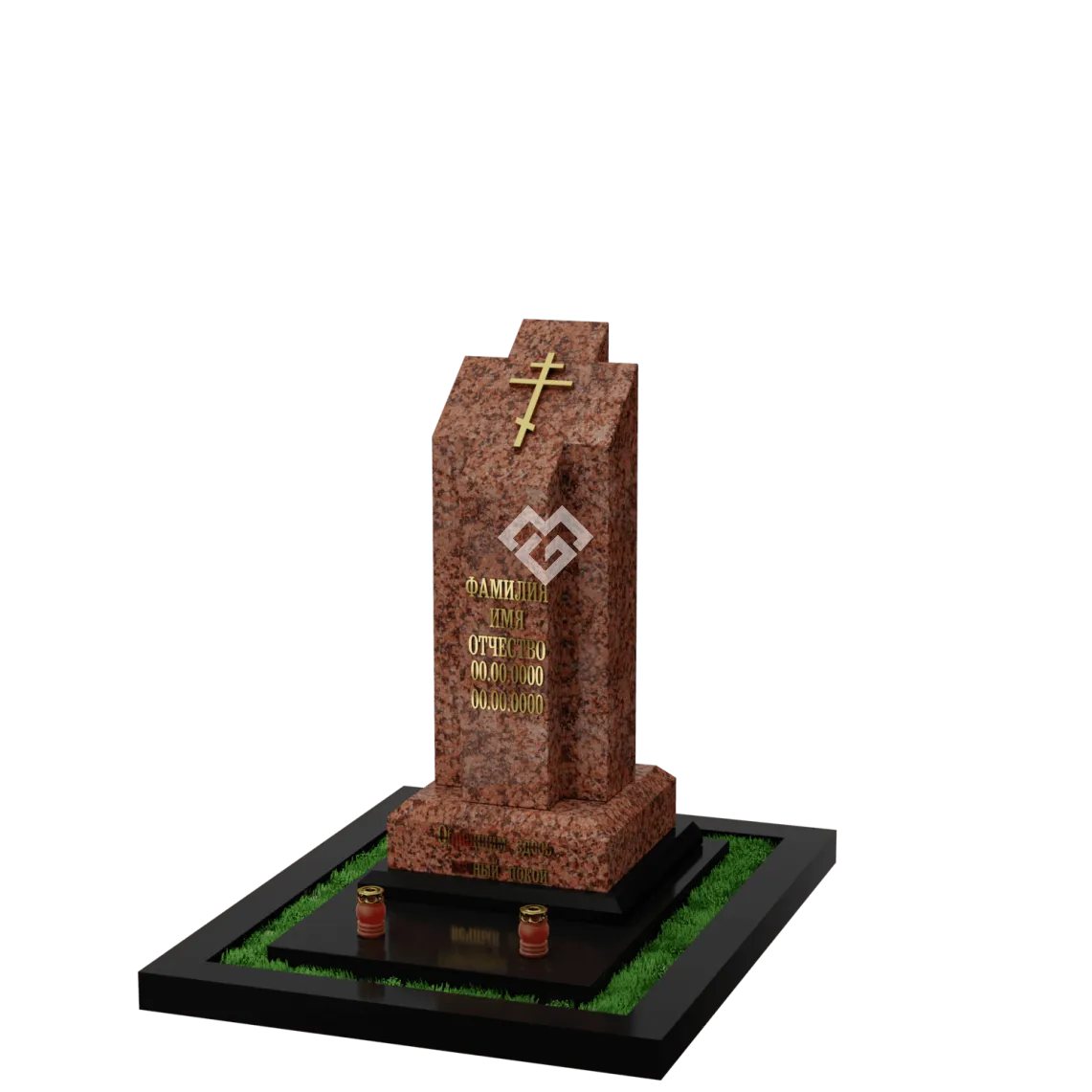 Вертикальный памятник "Свеча" 3