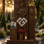 Памятник военному и участнику СВО "Окаменевший ветер" 3