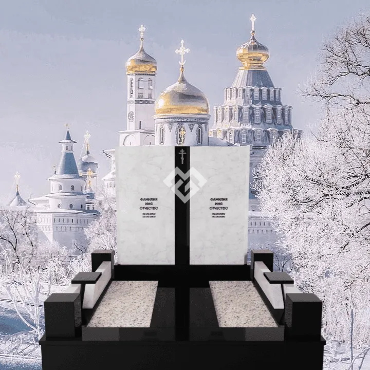 Мемориальный комплекс на могилу "Цветок Души" 1