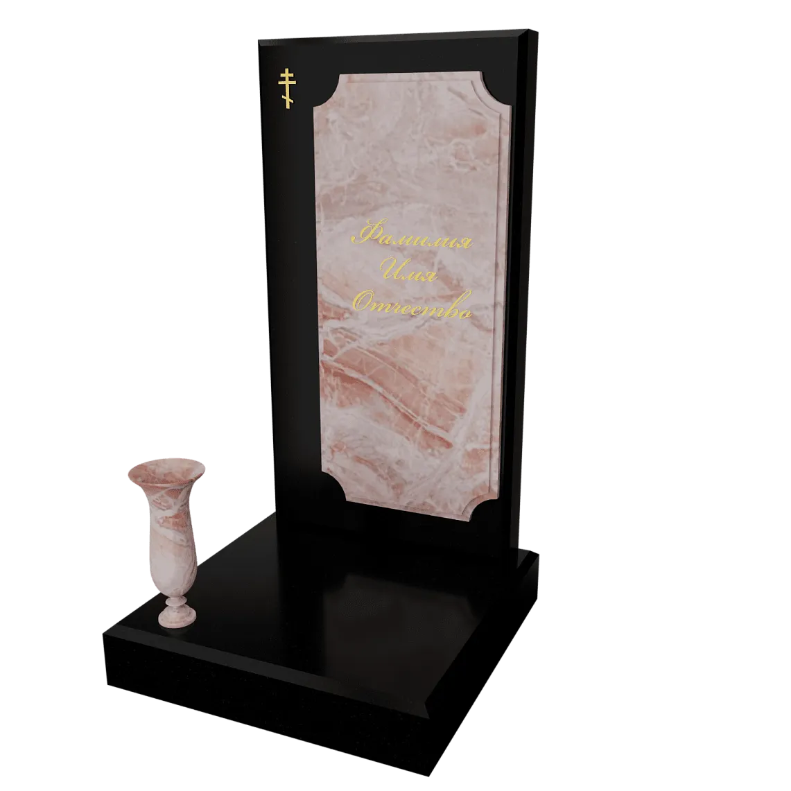 Памятник с флорентийской мозаикой "Каменный узор №10" 16 