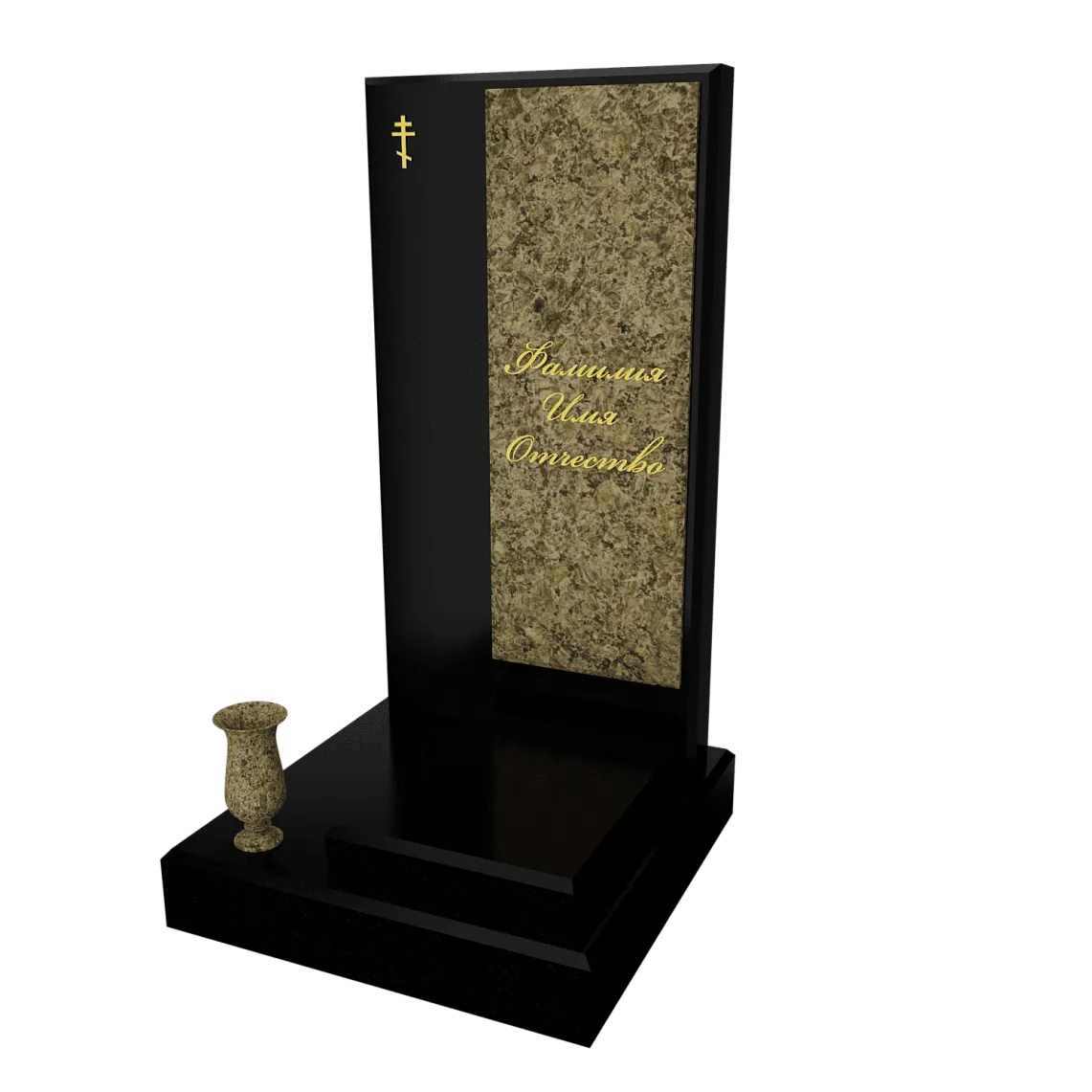 Памятник с флорентийской мозаикой "Каменный узор №20" 10 