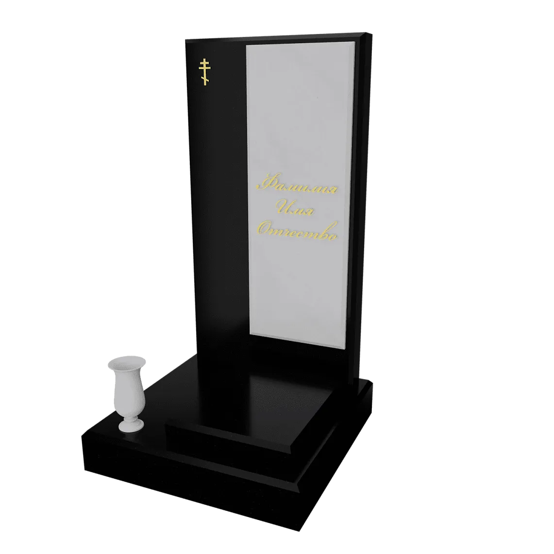 Памятник с флорентийской мозаикой "Каменный узор №20" 14 