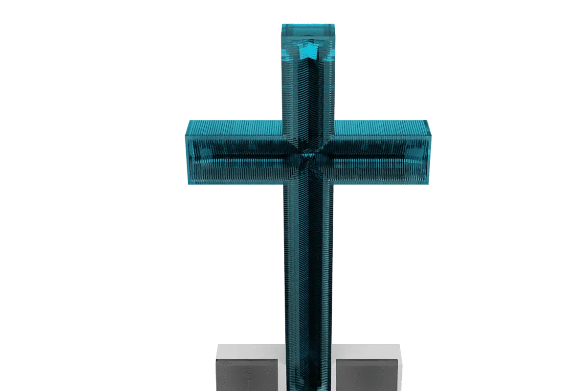 Памятник из стекла "Символ Веры" 2 