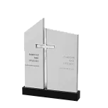 Горизонтальный памятник "Воздушный крест\крест металл"