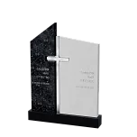 Горизонтальный памятник "Воздушный крест\крест металл"