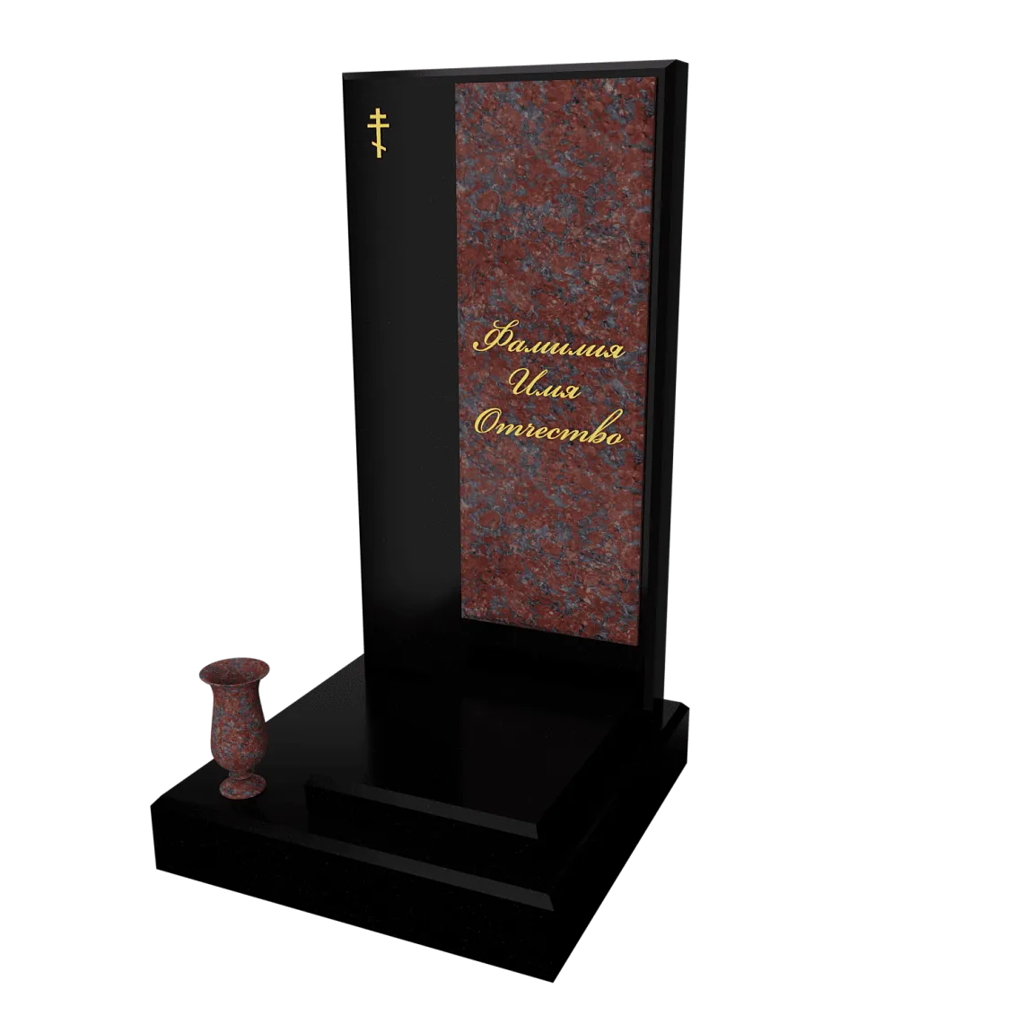 Памятник с флорентийской мозаикой "Каменный узор №20" 3 