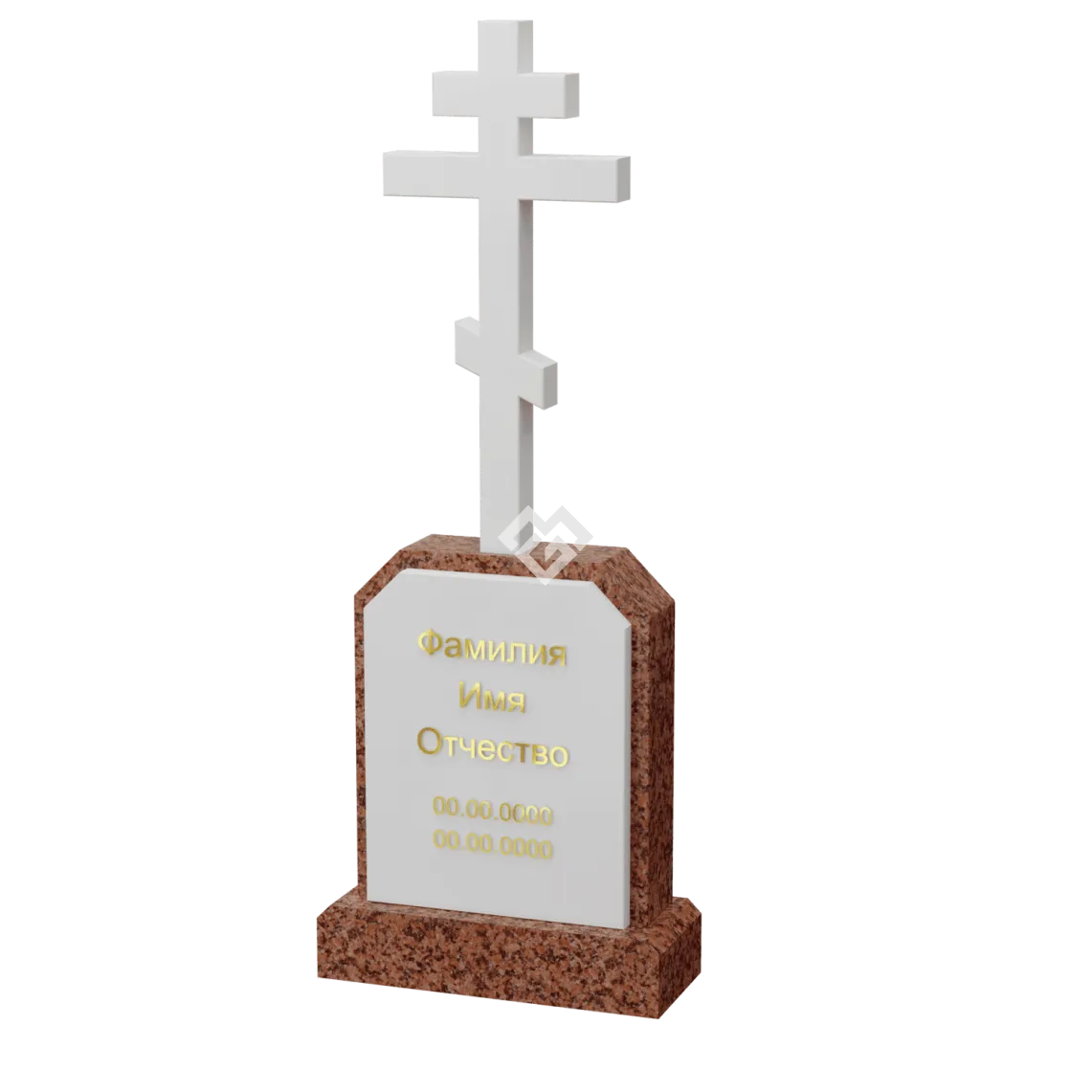Вертикальный памятник "Сила в Господе" 4