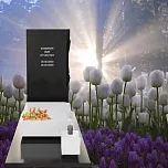 Вертикальный памятник "Цветок Жизни"