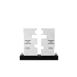 Горизонтальный памятник "Православный крест"