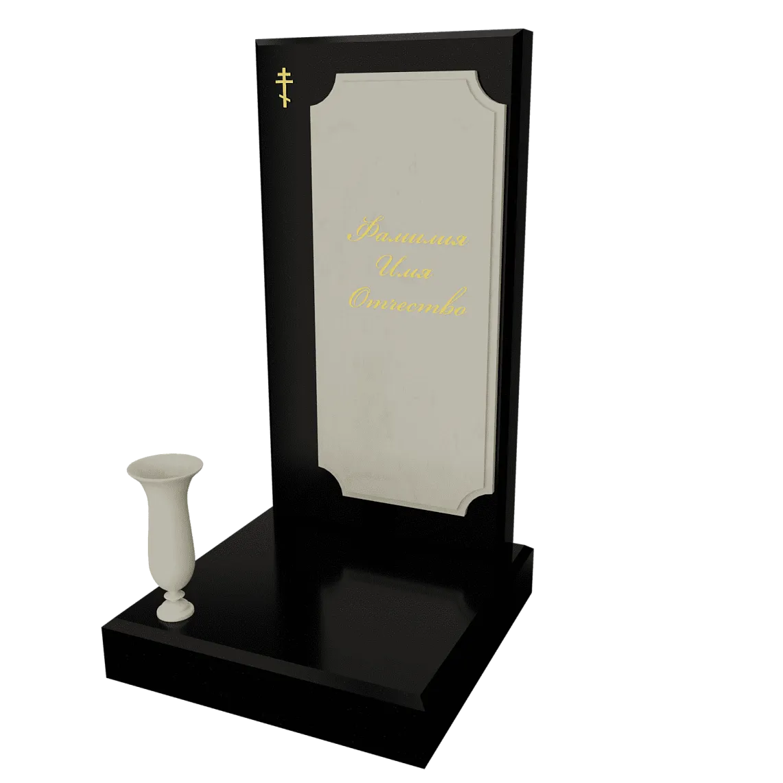 Памятник с флорентийской мозаикой "Каменный узор №10" 12 