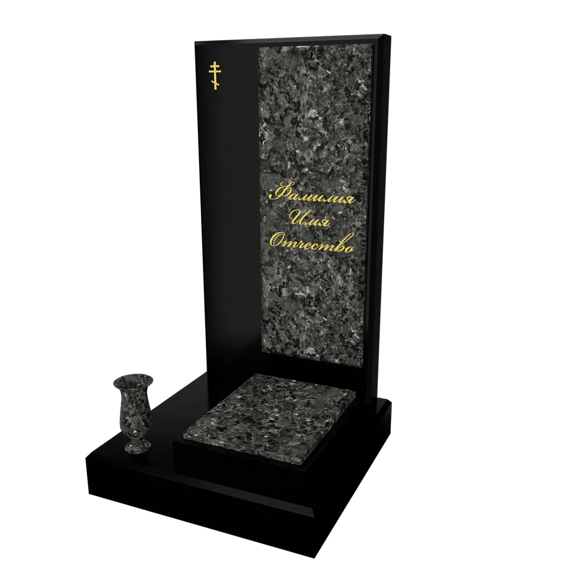 Памятник с флорентийской мозаикой "Каменный узор №19" 7 