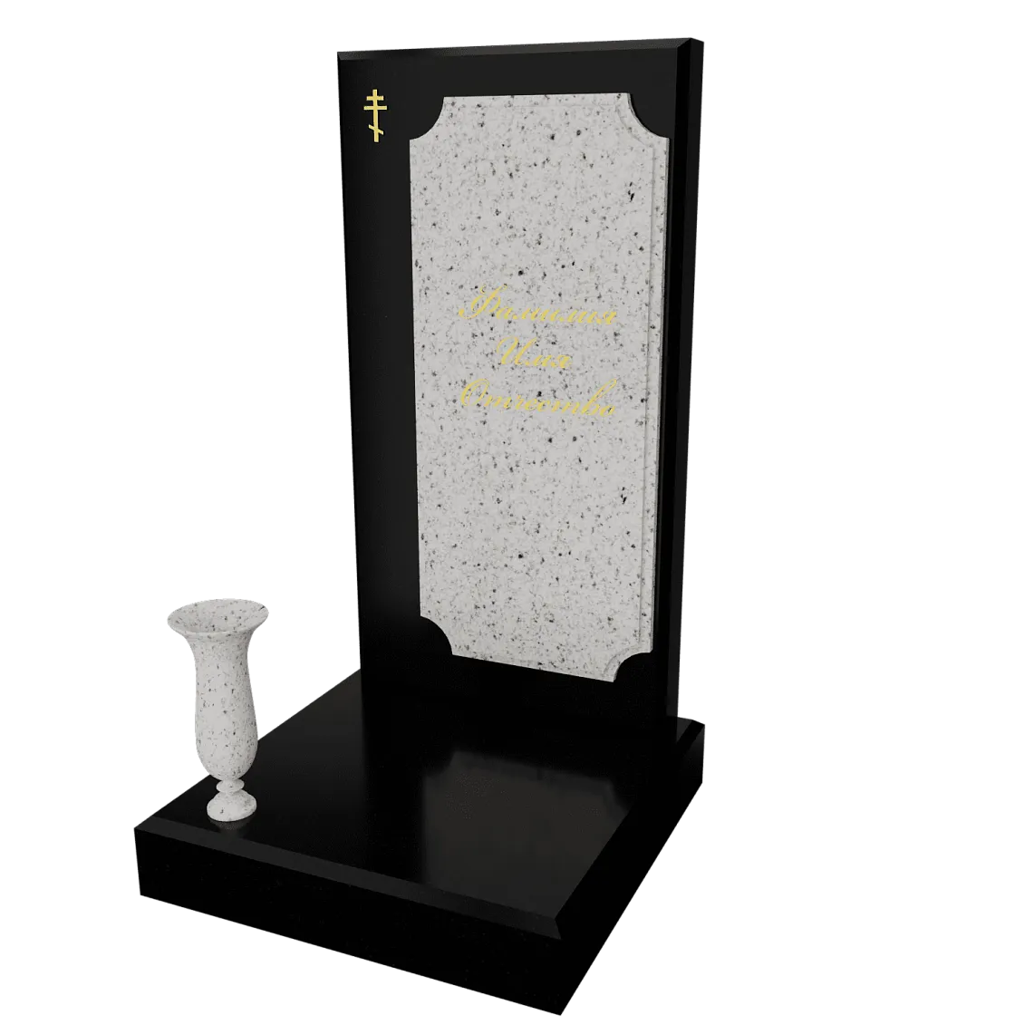 Памятник с флорентийской мозаикой "Каменный узор №10" 20 