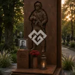 Памятник военному и участнику СВО "Окаменевший ветер" 4