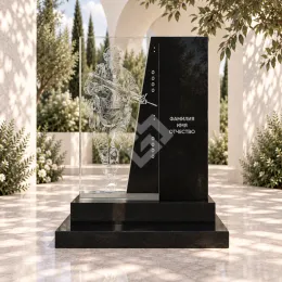 Памятник из стекла «Память о защитнике»