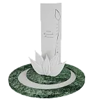 Вертикальный памятник "Лотос на воде" 6