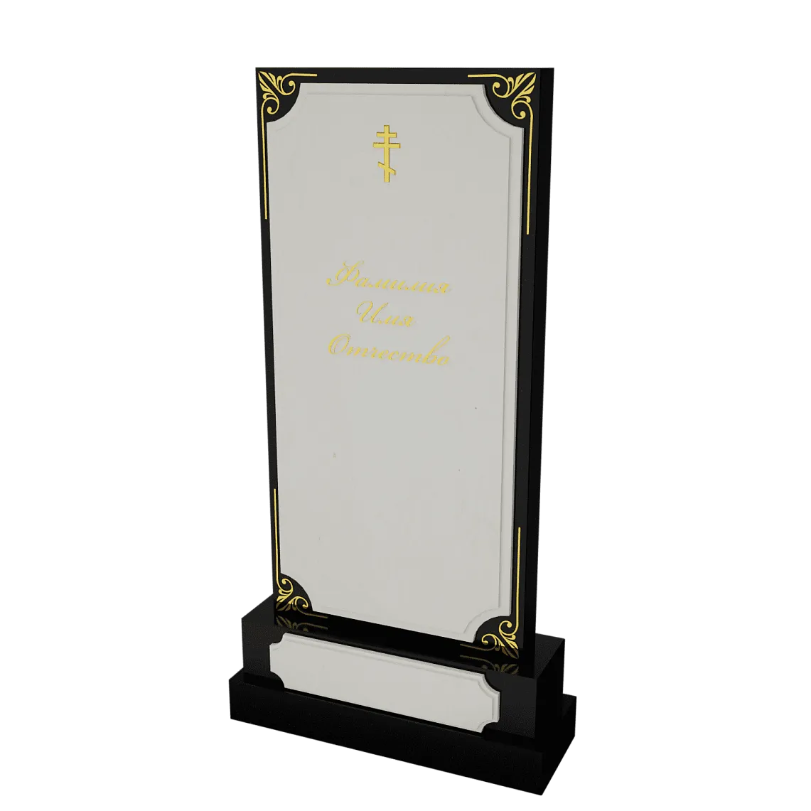 Памятник с флорентийской мозаикой "Каменный узор №13" 12 