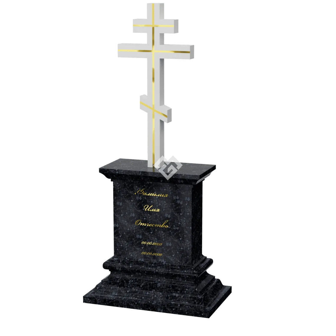 Вертикальный памятник "Славящий Бога" 4