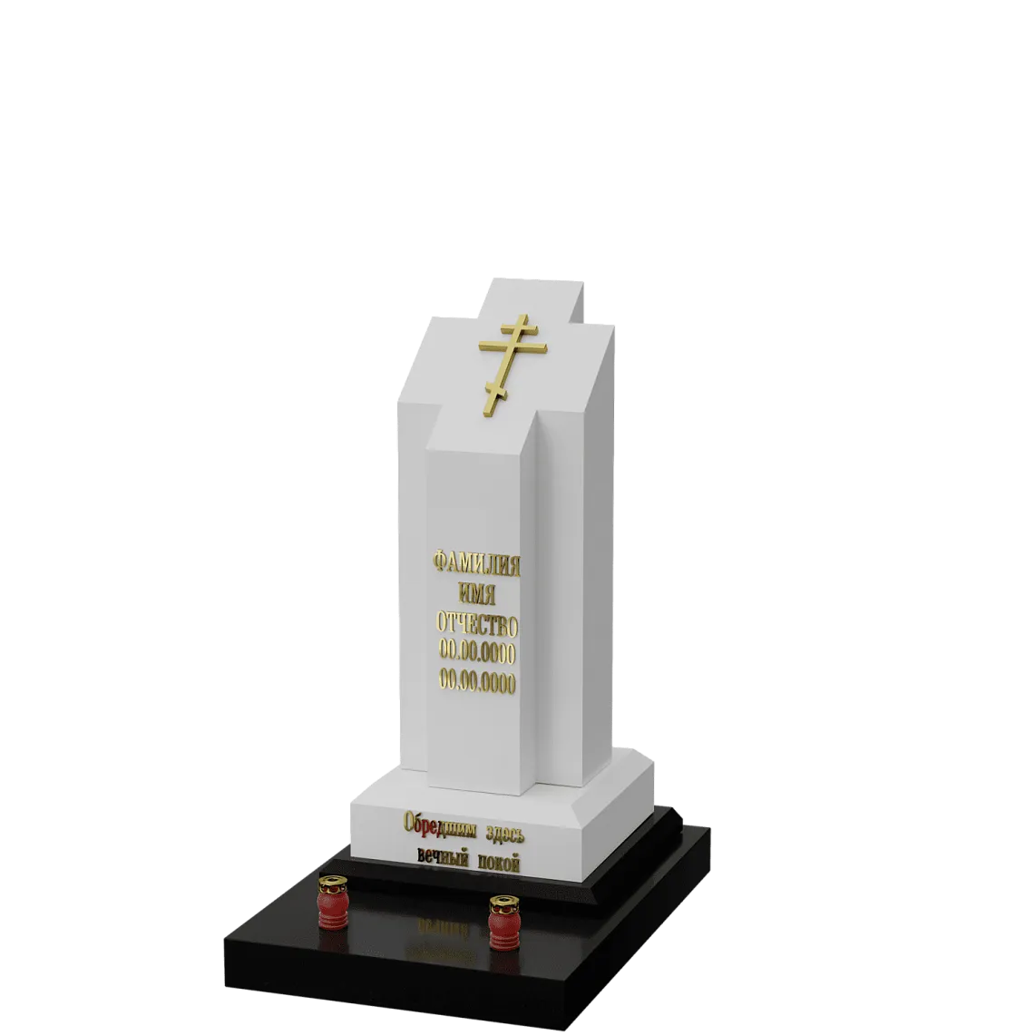 Вертикальный памятник "Свеча" 2 