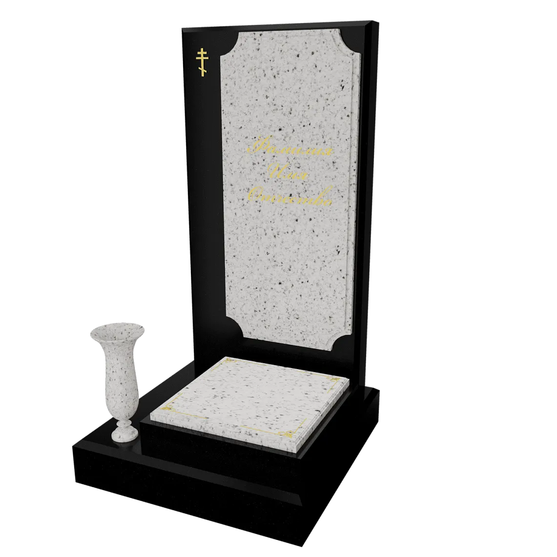 Памятник с флорентийской мозаикой "Каменный узор №11" 18 