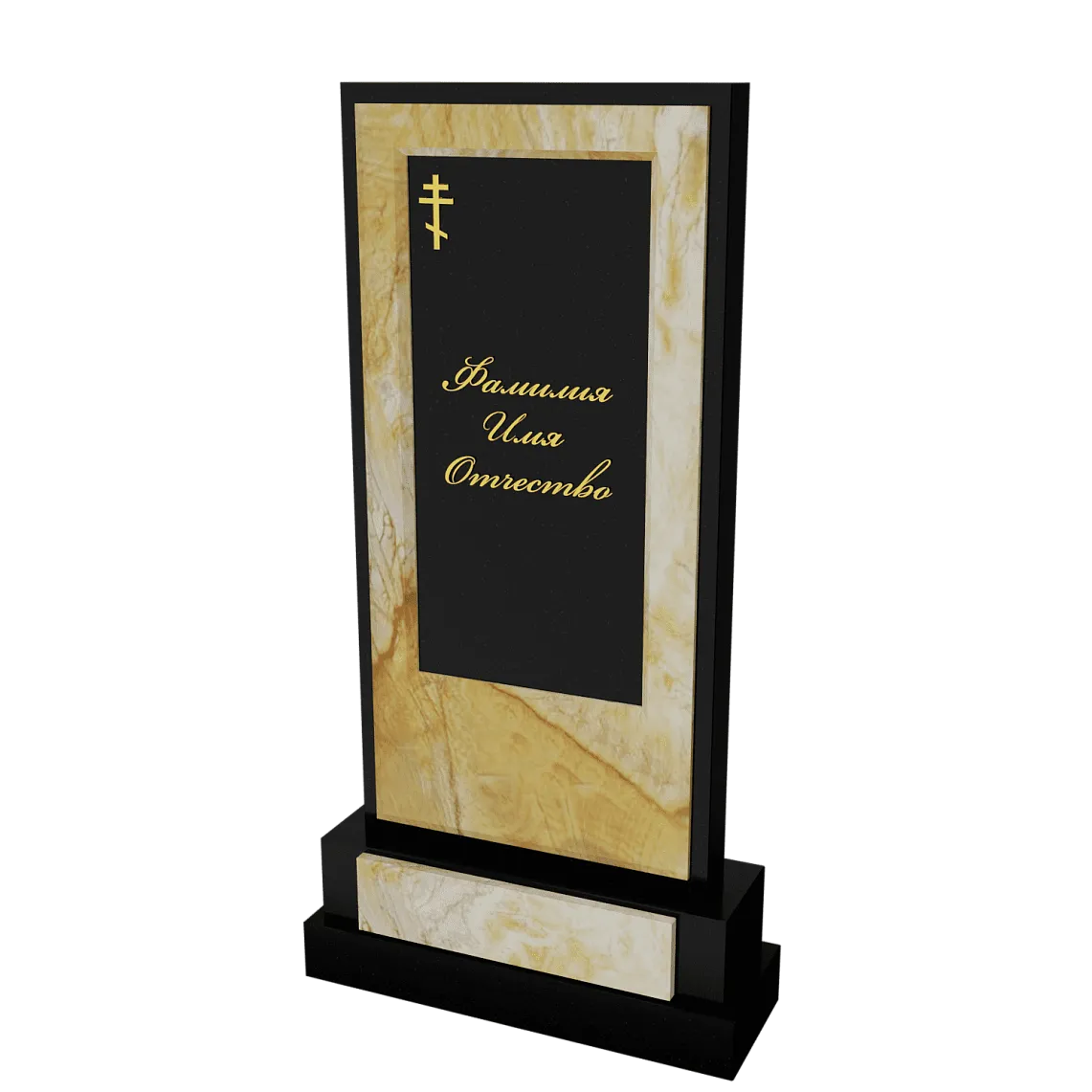 Памятник с флорентийской мозаикой "Каменный узор №15" 4 