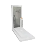 Памятник из стекла "Луч в сумрачном небе" 7