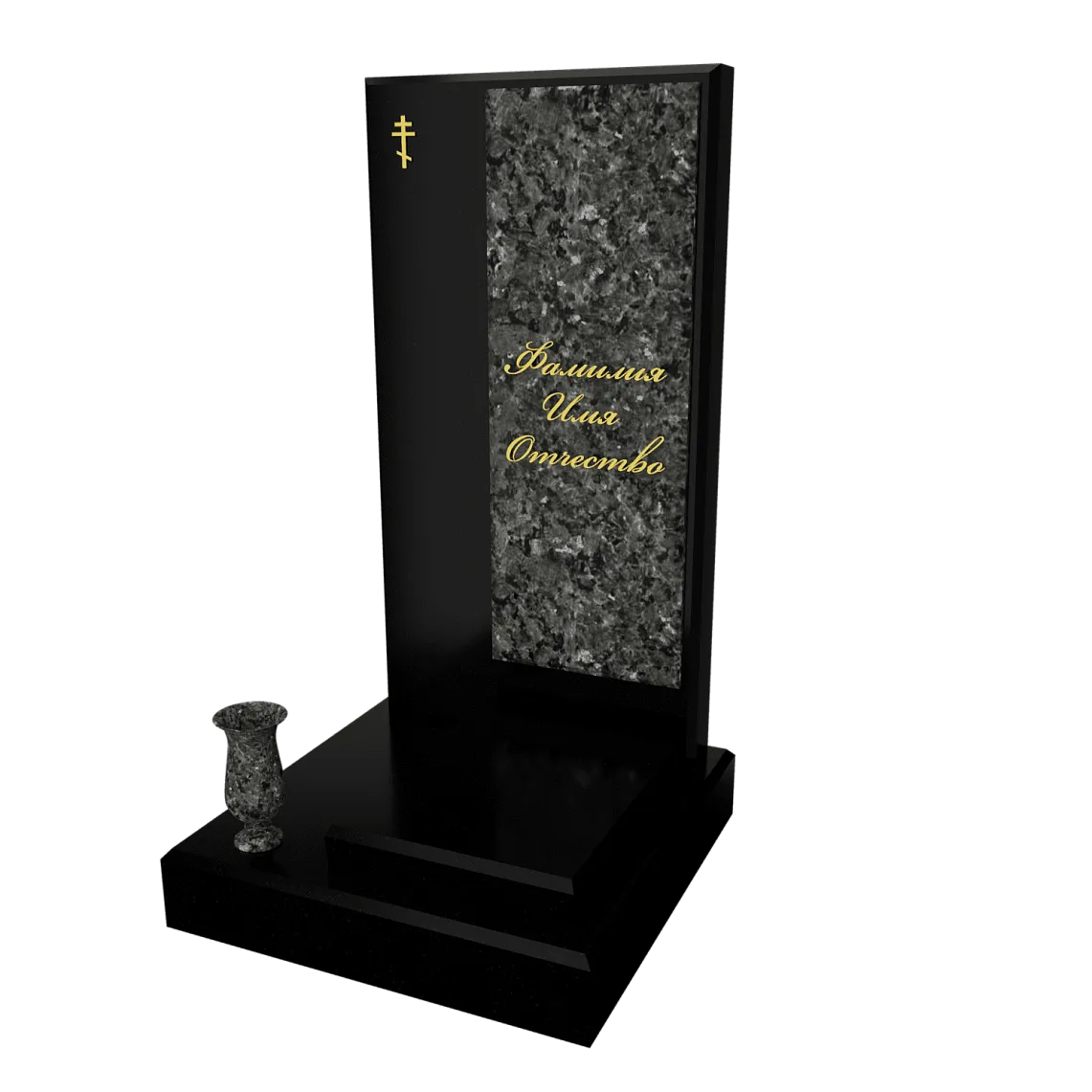 Памятник с флорентийской мозаикой "Каменный узор №20" 8 