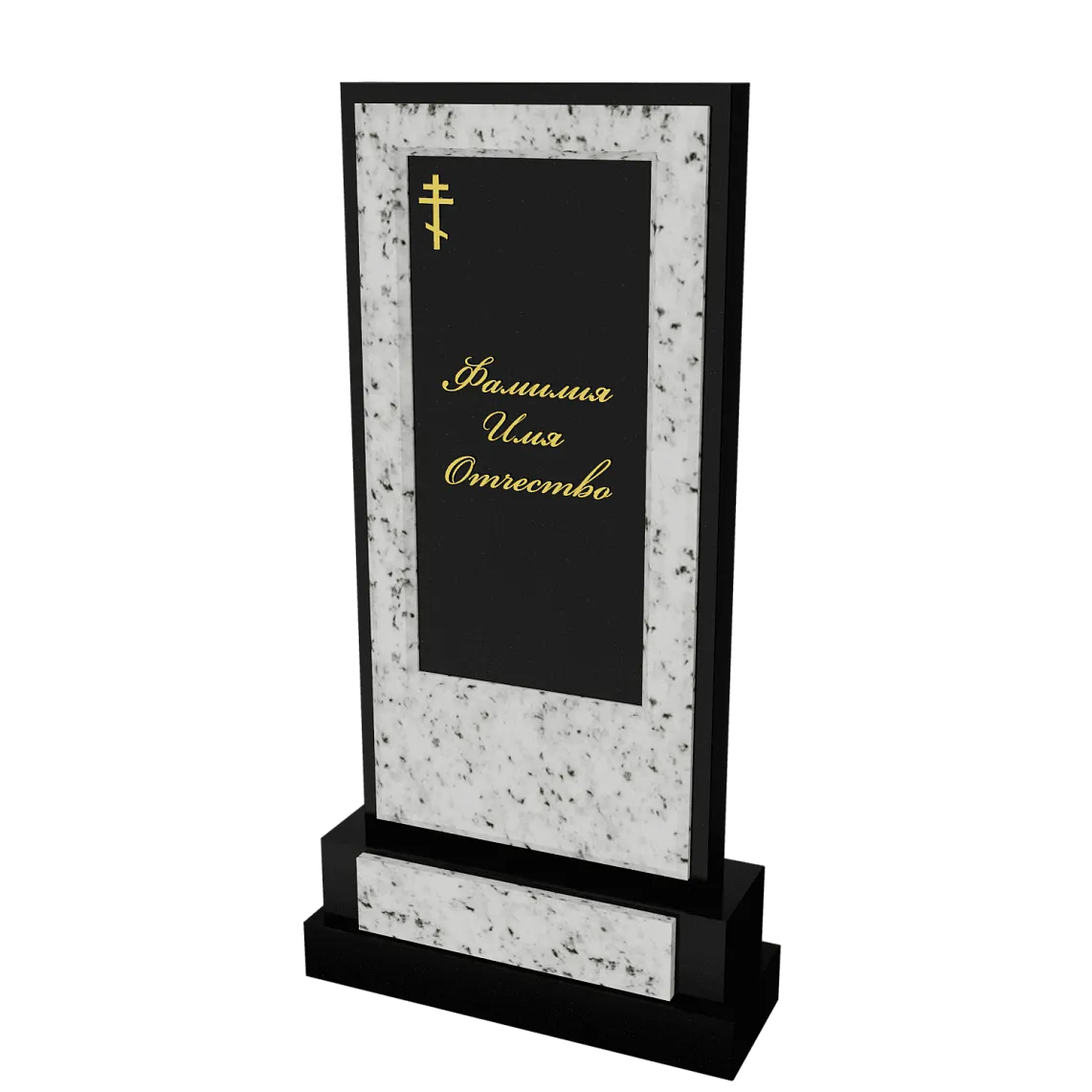 Памятник с флорентийской мозаикой "Каменный узор №15" 20 