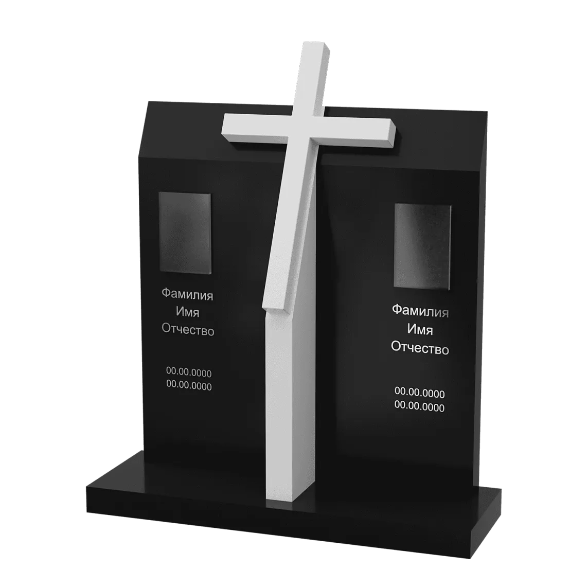 Горизонтальный памятник "Крест Распятия" 1 