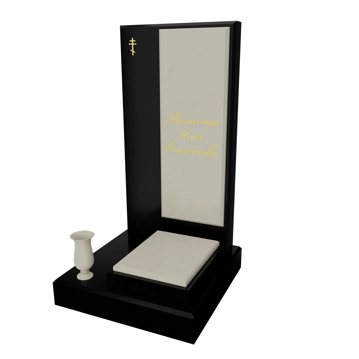 Памятник с флорентийской мозаикой "Каменный узор №19" 11 