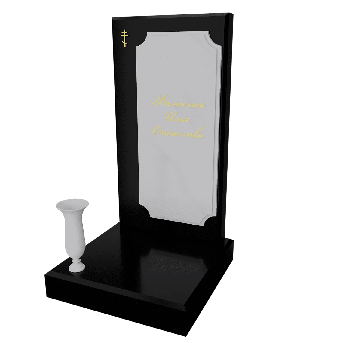 Памятник с флорентийской мозаикой "Каменный узор №10" 14 