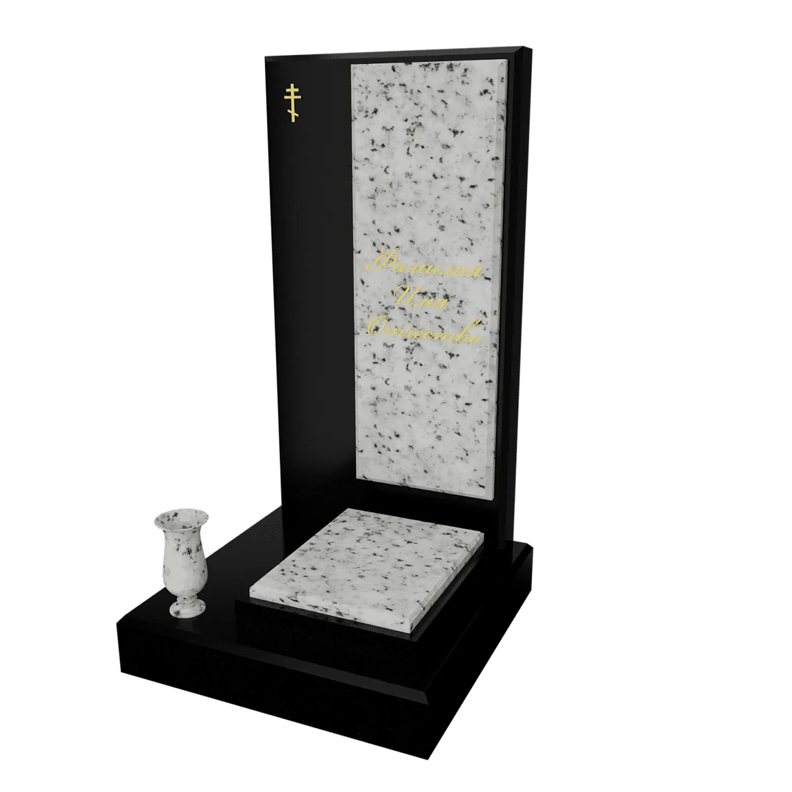 Памятник с флорентийской мозаикой "Каменный узор №19" 1 