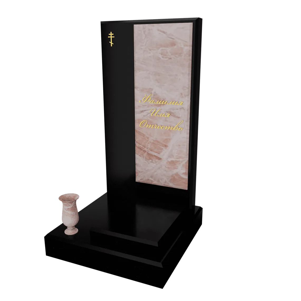 Памятник с флорентийской мозаикой "Каменный узор №20" 16 