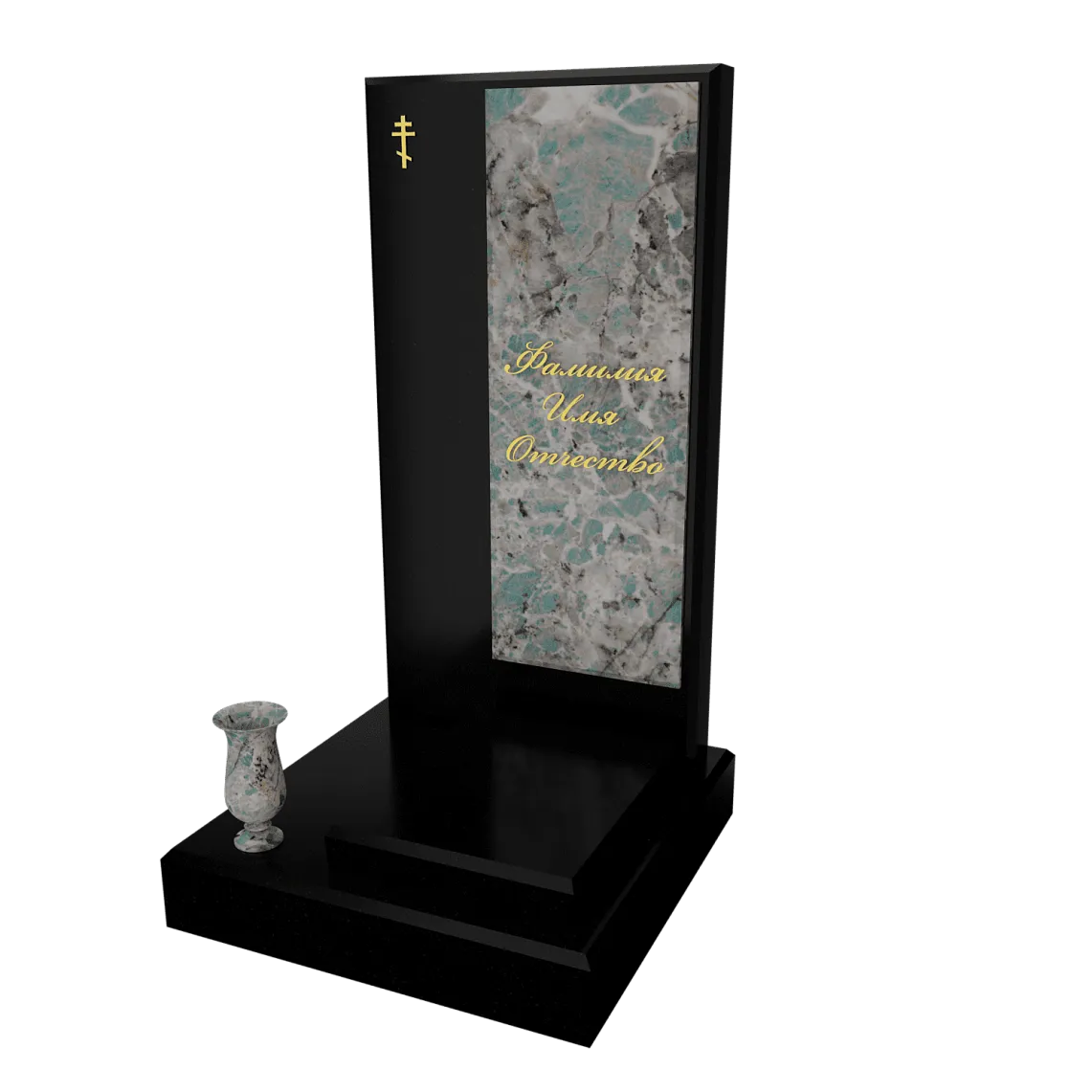 Памятник с флорентийской мозаикой "Каменный узор №20" 19 