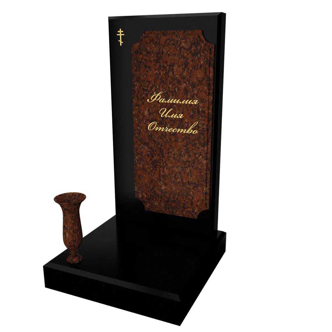 Памятник с флорентийской мозаикой "Каменный узор №10" 7 