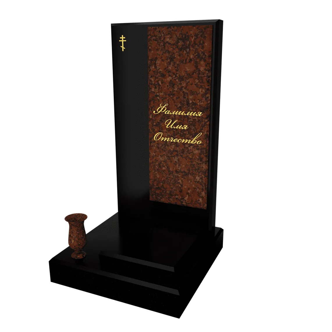 Памятник с флорентийской мозаикой "Каменный узор №20" 7 