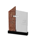 Горизонтальный памятник "Воздушный крест\крест металл"