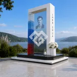 Памятник военному и участнику СВО "Прозрачный рубеж" 8