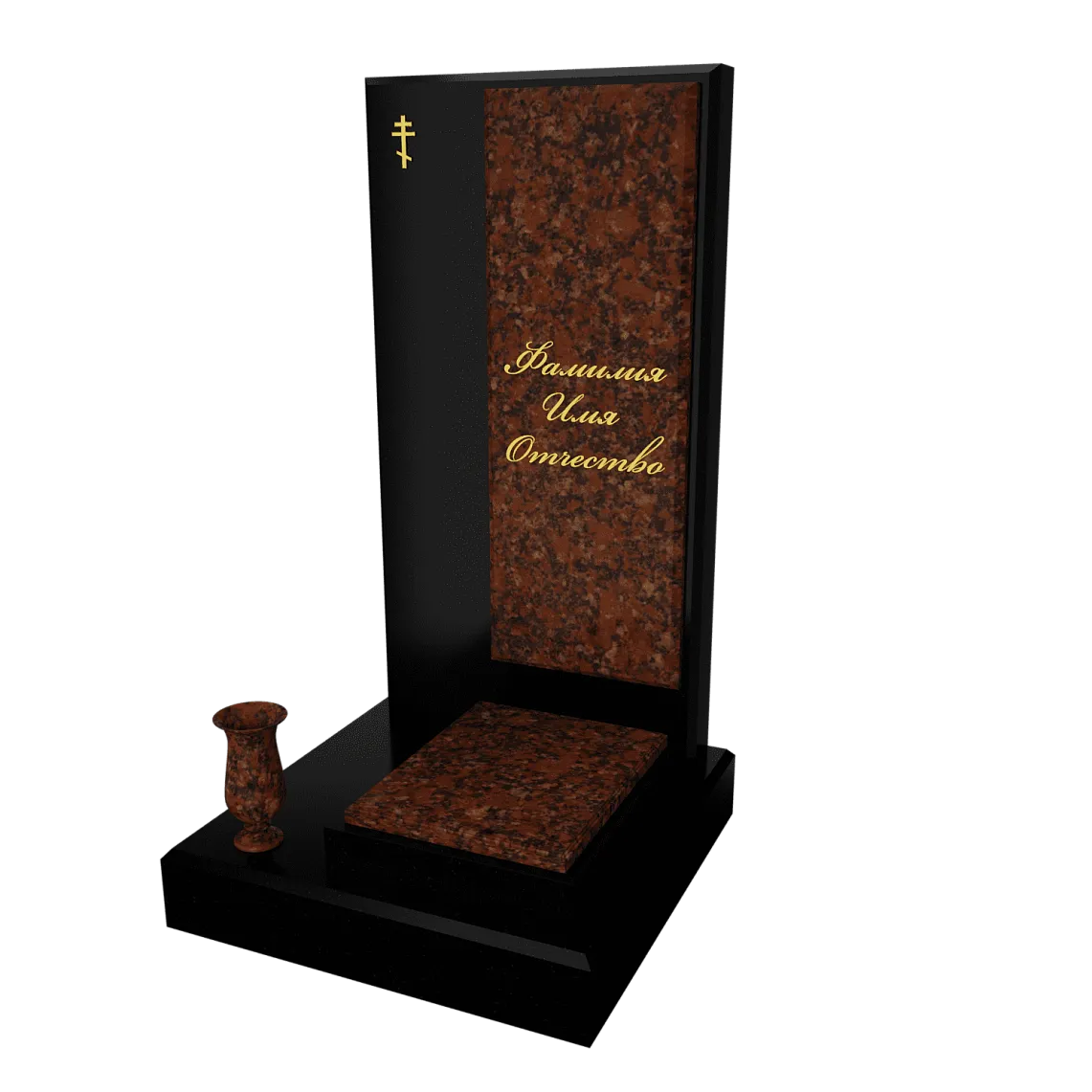 Памятник с флорентийской мозаикой "Каменный узор №19" 6 