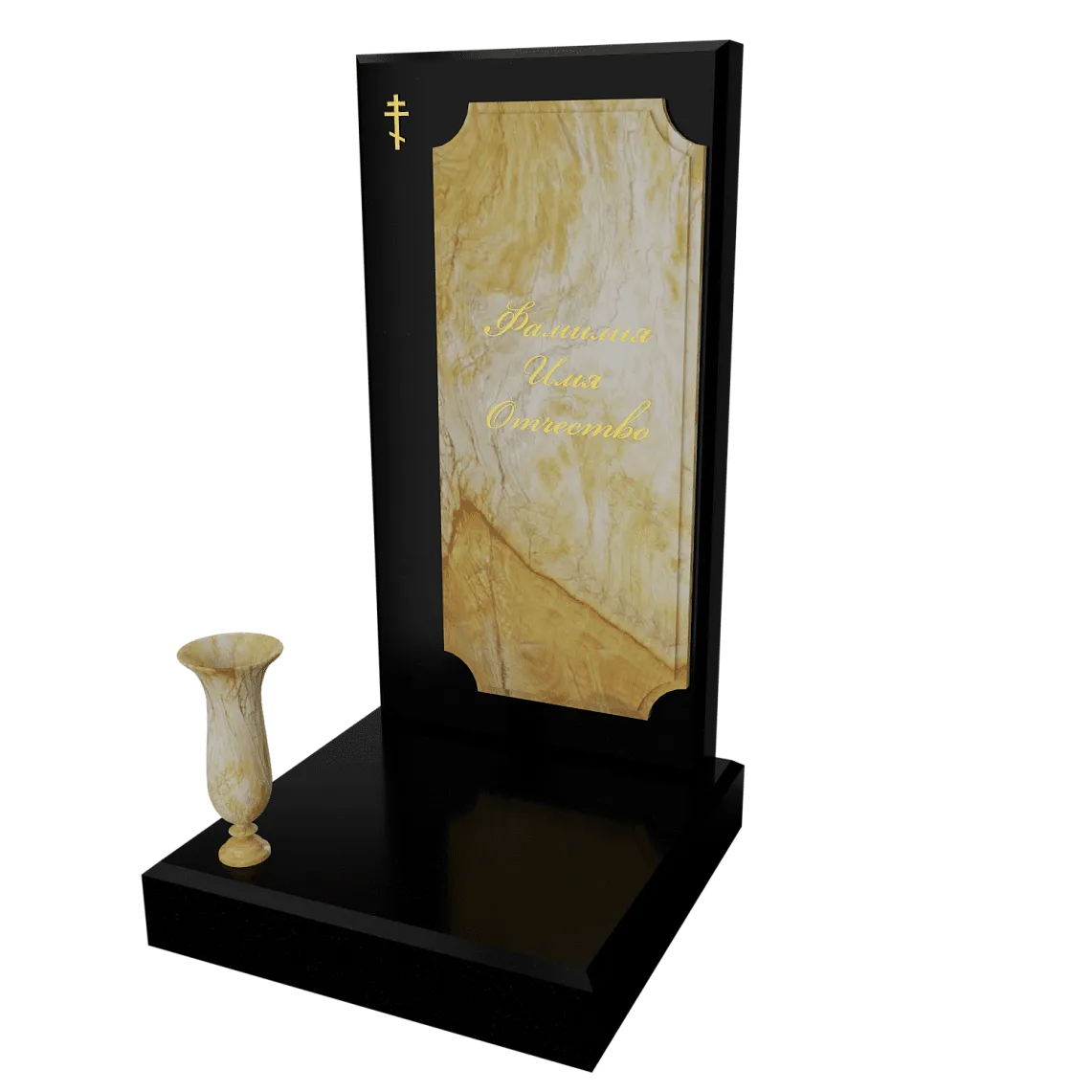 Памятник с флорентийской мозаикой "Каменный узор №10" 6 