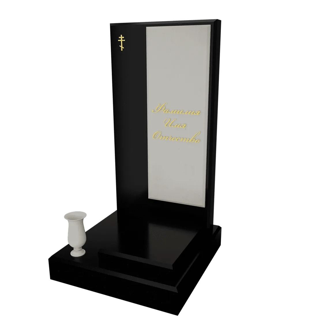 Памятник с флорентийской мозаикой "Каменный узор №20" 13 