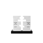 Горизонтальный памятник "Православный крест"