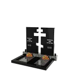 Горизонтальный памятник "Православный крест"