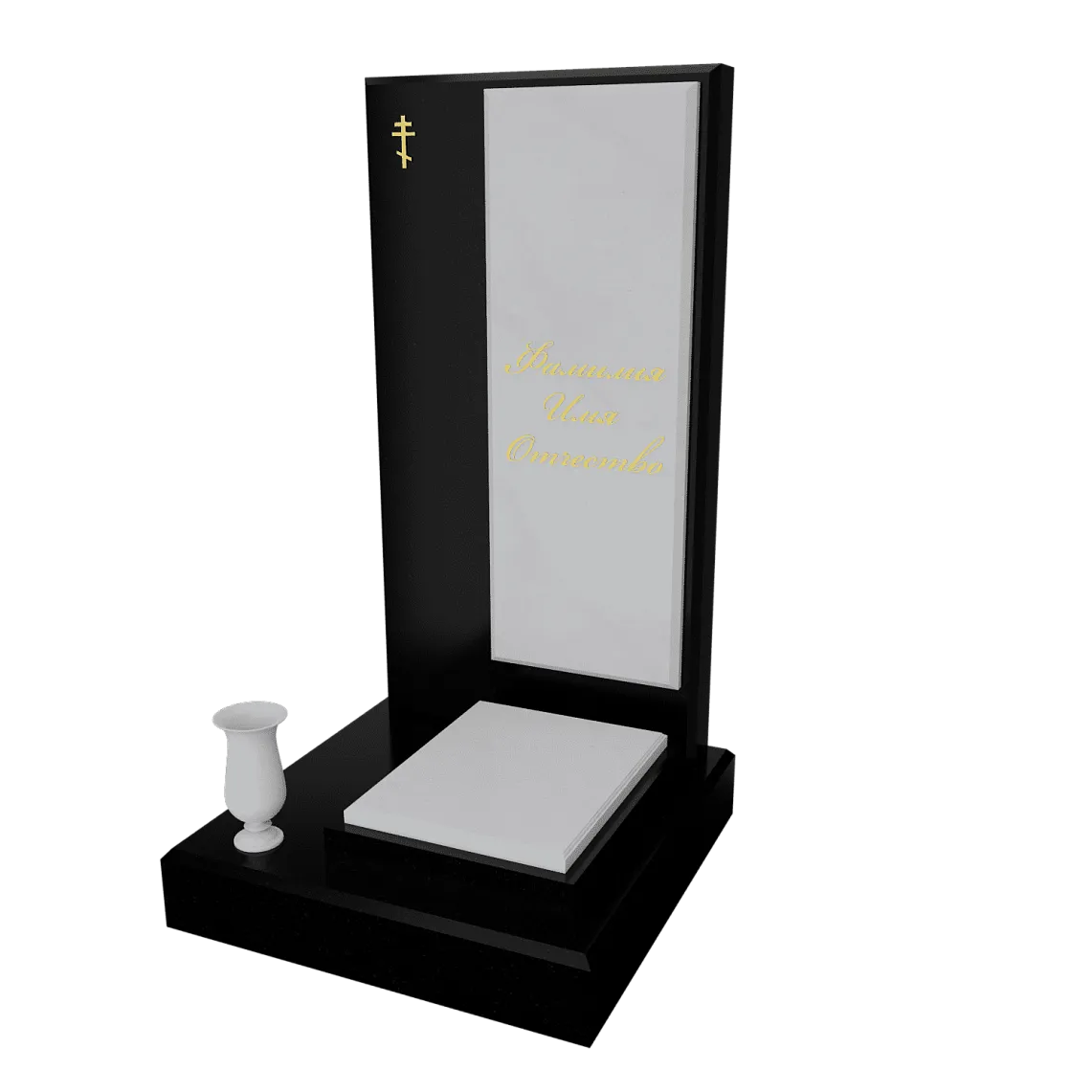 Памятник с флорентийской мозаикой "Каменный узор №19" 13 