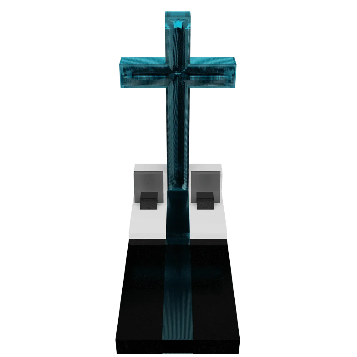 Памятник из стекла "Символ Веры" 1 