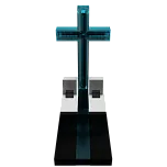 Памятник из стекла "Символ Веры" 3