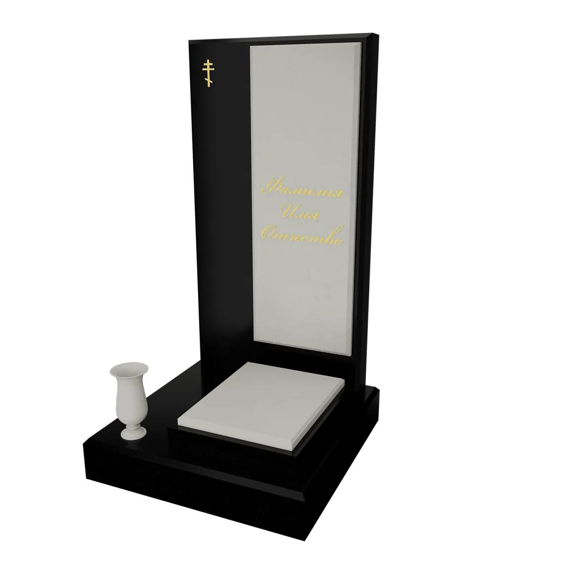 Памятник с флорентийской мозаикой "Каменный узор №19" 12 