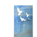 Памятник с флорентийской мозаикой "Любовь и голуби" 4